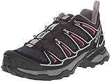 Salomon Women's X Ultra 2 W Hiking Shoe, Asphalt/Black/Hot Pink, 9 B US