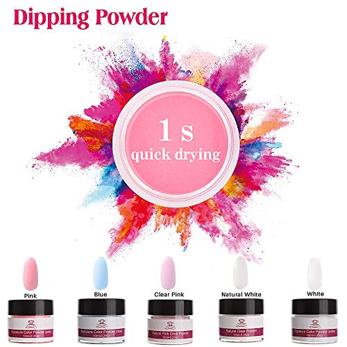 Makartt All-Inclusive Dipping Powder Starter Kit with Acrylic Powder and Gel Resin, Easy to Use French Dip Powders Nail Color System UV/LED Light Free Odorless P-06 - Thumbnail 6
