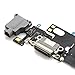 COHK USB Charging Port Dock Flex Cable with Microphone and Headphone Audio Jack Replacement for Phone 6 4.7 inchs Grey