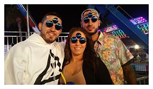 Third Eye Sunglasses Prince Tribute EDC Rave Festival EDM, FREE Pouch for Sunglasses