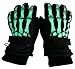 N'Ice Caps Kids Glow in the Dark Skeleton Print Thinsulate Waterproof Gloves (9-10 Years, Black Skeleton)