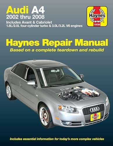 Audi A4 Service Manual: 2002, 2003, 2004, 2005, 2006, 2007, 2008