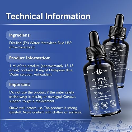 Methylene Blue Pharmaceutical Grade Methylene Blue USP 1 Liquid