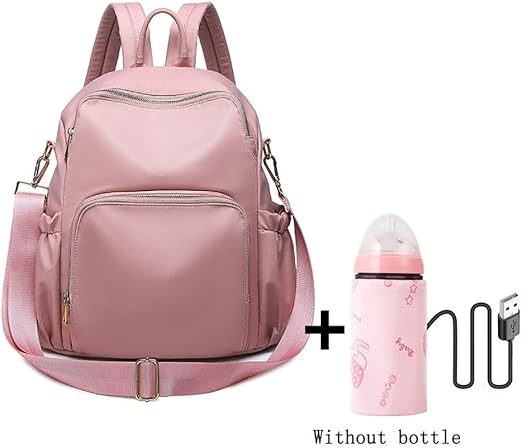 amazon おむつバッグ バックパック ママ用 usb マタニティ ベビーケア お昼寝 授乳バッグ ファッション 旅行 おむつバックパック ベビーカーキット ピンク yaohai マザーズバッグ