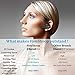 Bluetooth Headset【Upgraded Bluetooth V5.0】, Handsfree Earpiece Wireless Earphone in-Ear Earbud Headphone with Microphone and Mute Key for Business/Office/Driving (240 Hours Standby Time, Black)