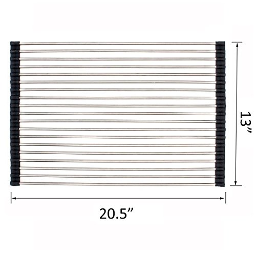 VCCUCINE Kitchenaid Dish Drying Rack Stainless Steel, Brushed Nickel