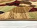 Rugshop Contemporary Abstract Circles Perfect for high Traffic Areas of Your Living Room,Bedroom,Home Office,Kitchen Area Rug 3'3