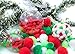 Tin Roof Crafts Deluxe Pom Poms in Hot Kaleidoscope Colors for Crafts and DIY Hobby Supplies, Large Bag, 324 Pompoms, 4 Different Sizes Bonus Googly Eye Package