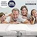EPHEDORA Bed Bridge Twin to King Converter Kit - Mattress Extender Set to Fill in Gap - Memory Foam Filler Pad and Connector Strap - for Guest and Family Room (Twin XL to King)