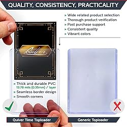 Quiver Time Premium 3x4 Top Loaders for Cards