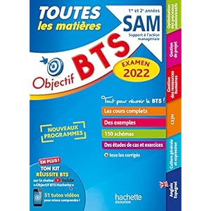 Objectif BTS SAM (1re et 2e années) – Toutes les matières, examen 2022