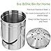 Compost Bin Countertop, Composter Bucket with Lid Abakoo 1.6 Gallon Stainless Steel Kitchen Waste Pail Plus 4pcs Bonus Charcoal Filters Clean & Odor Free