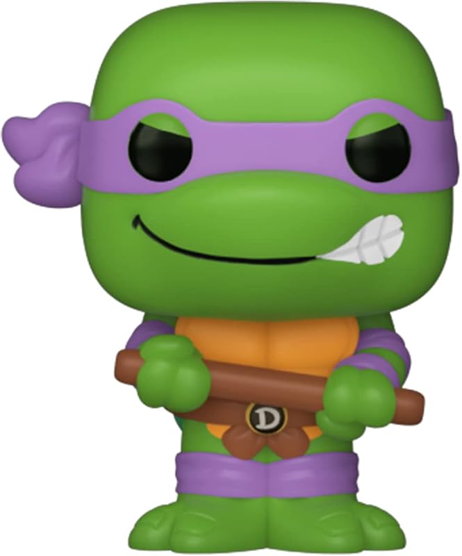 Bitty Pop! Teenage Mutant Ninja Turtles - Leonardo, Michelangelo, April O’Neil et Une Mini-Figurine Mystère en Surprise - 2.2 Cm - TMNT - Donatello Collectionnable - Étagère Empilable Incluse