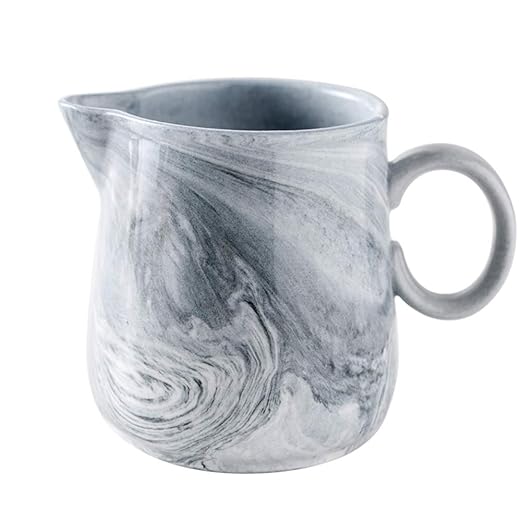 Jarra de cerámica de mármol sintético para café y leche ...