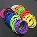 GOGO 100 Pcs Thin Silicone Wristbands for Adults, 1/5
