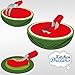 Watermelon Slicer Cutter Corer & Server - Multipurpose All In One Stainless Steel Knife - Melon & Fruit Slicer - Comfortable Rubber Handle Corer Tongs & Dicer - Kitchen Dreams