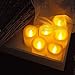 Flameless Candles LED Flickering Votive Candles,Battery Operated 100+ Hours Pillar Unscented Candles for Home Decor and Festivals Celebration,Batteries Included set of 12
