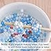 Kuuqa Micro Polystyrene Styrofoam Beads Small Foam Balls Slime Beads Set with 3 Slime Tools Fit for Slime Making Art DIY Craft, 0.08-0.15 Inch Approx 50000 Balls in Total