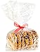 Starpack 'Sweet Treats' Clear Cellophane Treat Bags (20 Pcs) - Cellophane Clear Gift Bag with Ties for Cookies - Goody Pouch for Party Favours - Transparent Plastic Treat Bag, 11 X 5 Cello Bags