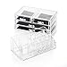 Be Lifes - Acrylic Makeup Organizer - Jewelry & Cosmetic Organizer - Acrylic Makeup Organizer with Drawers - Clear Acrylic Makeup Organizer 2 Pieces Set with 4 Drawers
