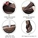 Plantar Fasciitis Feet Flip Flops Arch Supports Orthotics Sandals Relieve Flat Feet, High Arch, Foot Pain for Women (9, Brown)thumb 2