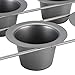 Anolon Advanced Nonstick Bakeware Popover / Muffin / Cupcake Pan - 6 Cup, Gray