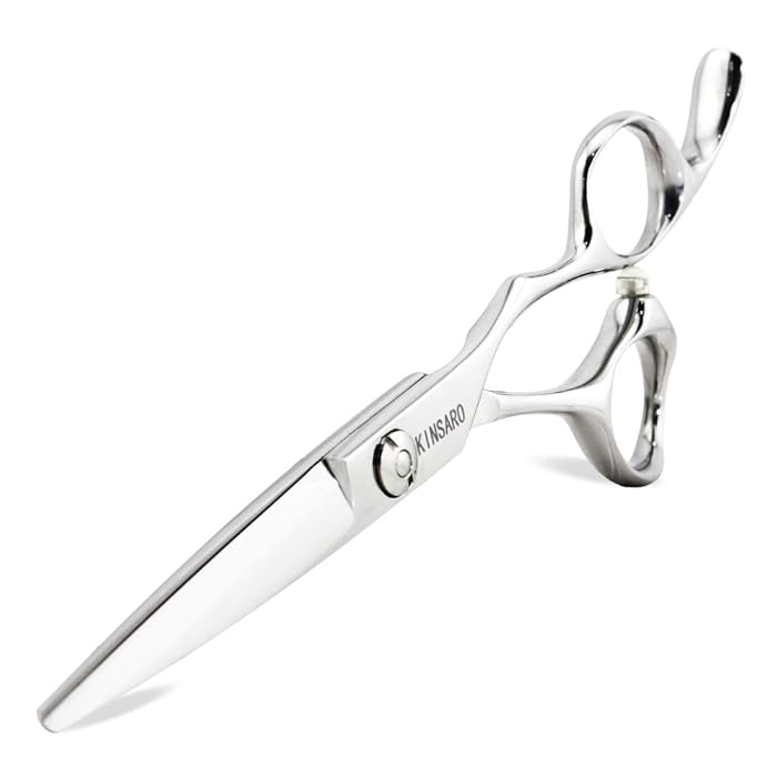 5.5" Barber scissors Hair scissors Professional Hair Shears Cutting Shears Japan 440C Silvery Convex Blades Kinsaro