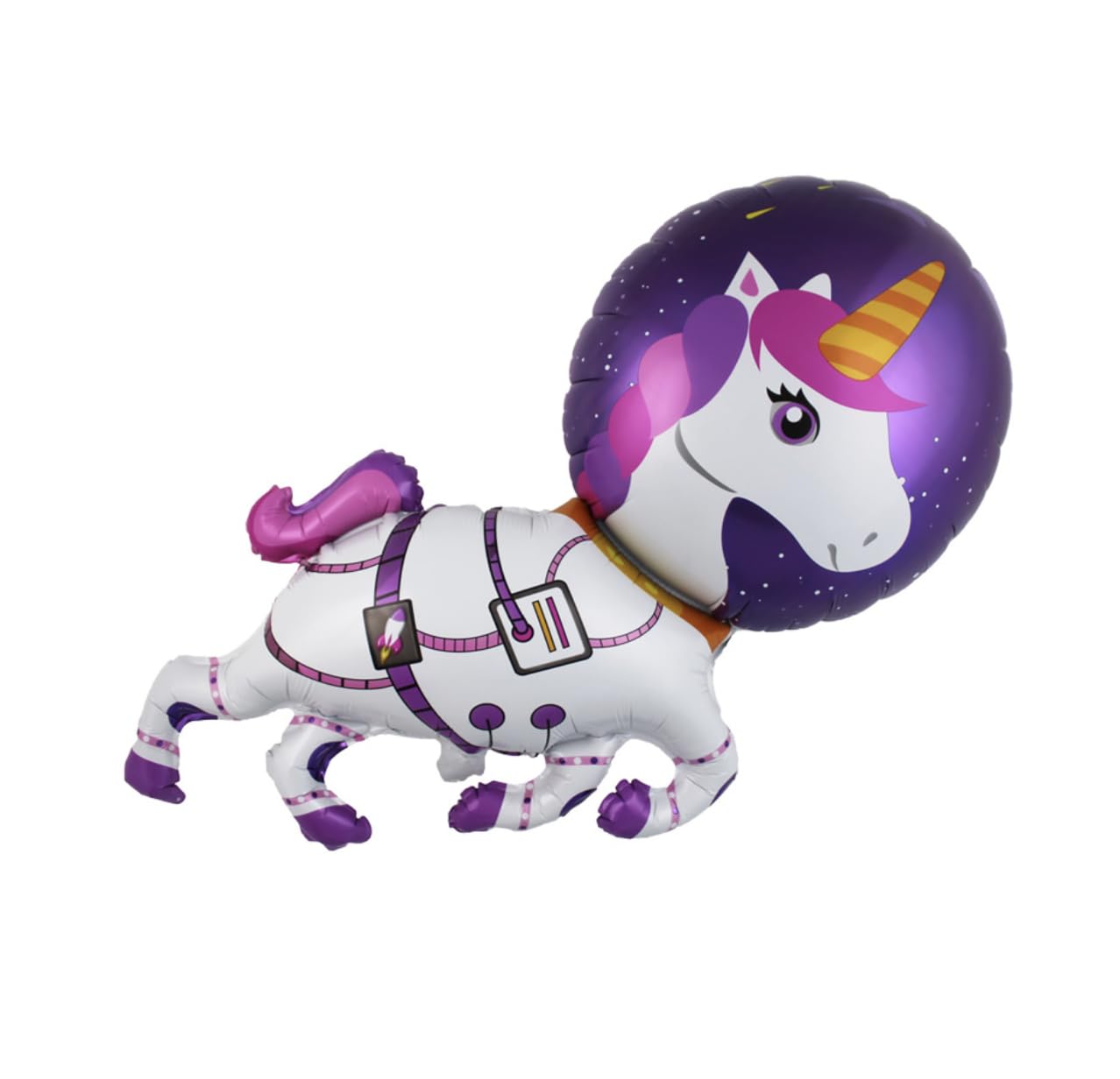 Space Unicorn Foil Balloon, 80cm (2 pack)