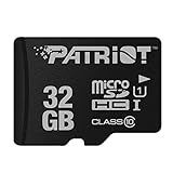Patriot LX Series 32GB High Speed Micro SDHC Class 10 UHS-I Transfer Speeds For Action Cameras, Phones, Tablets, and PCs