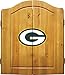 Imperial Official NFL Dart Boards for Adults with Cabinet, 6 Steel Tip Darts, Chalkboard Scorers, Green Bay Packers - Professional Bristle Dartboard Set - Premium Game Room Accessories and Decor
