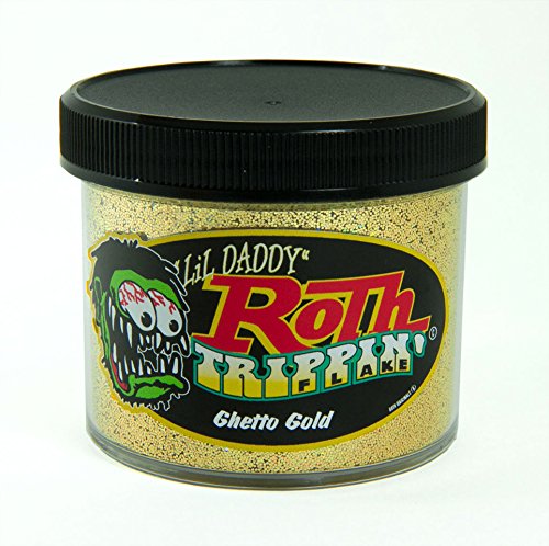 Lil' Daddy Roth Metal Flake Trippin' Series Ghetto Gold 2oz