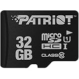 Patriot LX Series 32GB High Speed Micro SDHC Class 10 UHS-I Transfer Speeds For Action Cameras, Phones, Tablets, and PCs