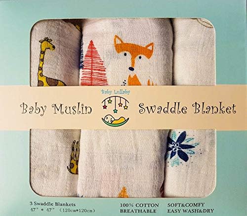 hudson baby muslin swaddle blankets foxes