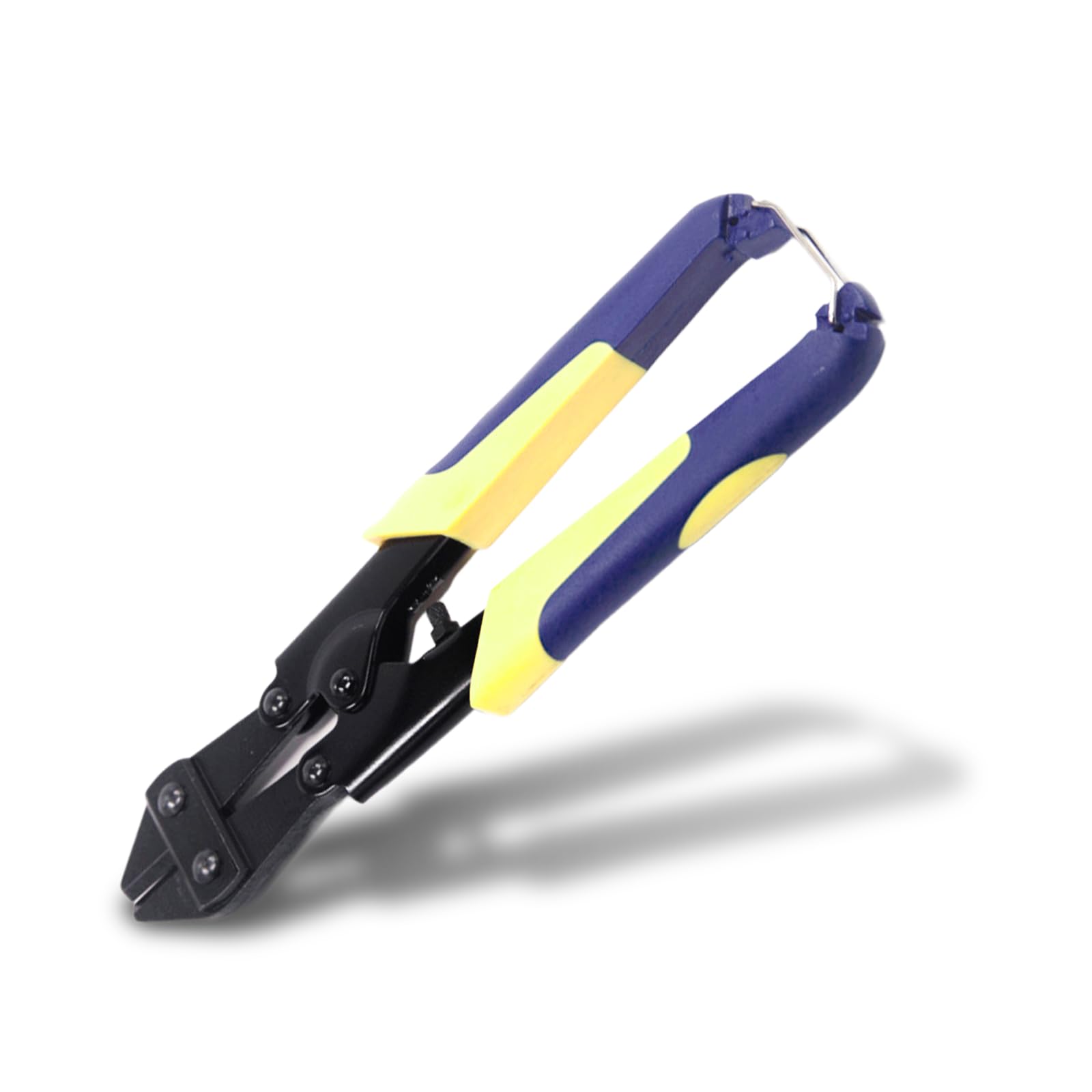 Mini Bolt Cutters, 8" Heavy Duty Wire Cable Cutter, Chain Cutter with Ergonomic Rubber Grip, Heat Treated Spring Snips Clippers, Premium CR-V Cutter for Mini Bolt, Metal Wire, Cable, Chain, Padlock