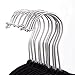 Velvet Hanger Black - 50-count Black Velvet Hangers for Shirts and Dresses with Bonus Accessory Bar and Bonus Pink Velvet Hanger- 18 Inch Hangers