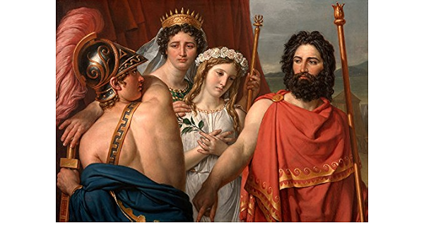 Amazon Com Wonderfulitems The Anger Of Achilles Hero Of The Trojan War Lost Love Troy Greek Mythology Painting By Jacques Louis David 16 X 22 Image Size Print Repro On Matte Paper Home