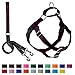 2 Hounds Design Freedom No Pull Dog Harness, Adjustable Harness and Leash Set, Easy Walking & Comfortable Control, Fits Small, Medium & Large Dogs, Solid Colors, Made in USA, 1