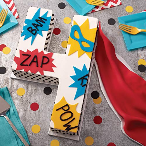 Wilton Letters and Numbers Adjustable NonStick Cake Pan Set, 10Piece