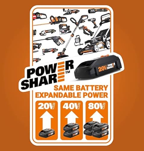 Worx String Trimmer Cordless, Edger 40V Power Share Weed Trimmer