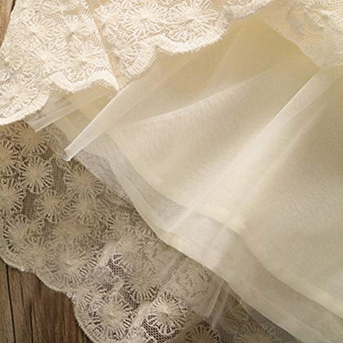 Londony ♥‿♥ Toddler Girls Babys Fashion 3/4 Sleeve Key Hole Lace Dresses with Floral Lace 0-5 Years - Thumbnail 4