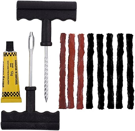xiaoxiaoshu T-Handle Tire Repair Kit Emergency Tire Mend Tool for Car Bike Motorcycle