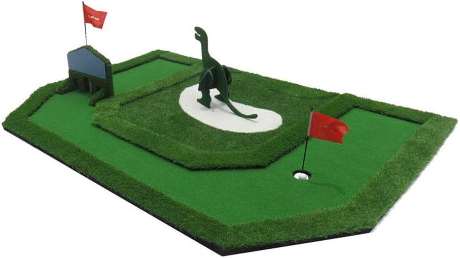 Indoor Golf Putting Green Golf Children's Dream Green Youth Indoor Exerciser Mini Green Fairway Training Set Training Mat Auxiliary Equipment Gifts For Kids ( Color : Green , Size : 363cm×198cm )