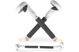Okaycat BeatSaber Extension Handle Controller Grips Attachment for Oculus Quest 2, 2 in 1 Handle Play Gorilla Tag Golf Club/Supernatural Enhance VR Gaming