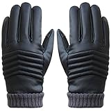 Binmer(TM)Mens Gloves Anti Slip Men Winter Sports Leather Touch Screen Gloves