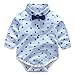 Baby Boy Bodysuit Gentleman Bowtie Long Sleeve Shirt Vest Pants Jumpsuit Romper