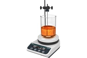 Digital Magnetic Stirrer Hot Plate Ceramic Coated Lab Hotplate Magnetic Stirrer Mixer 3000ml | 50-1500rpm Temp Probe Sensor a