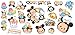 Disney Tsum Tsum Decorative Sticker 18 Elements Wall Decal (Mickey&Minnie)