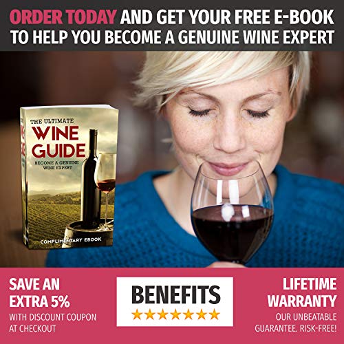 VINABON Wine Preserver Pump New 2019 Model - Wine Saver - Wine Pump - Wine Preserver Vacuum Pump - Wine Vacuum Pump Saver - Wine Bottle Sealer Pump with Vacuum Wine Stoppers - Vacuum Wine Saver Pump