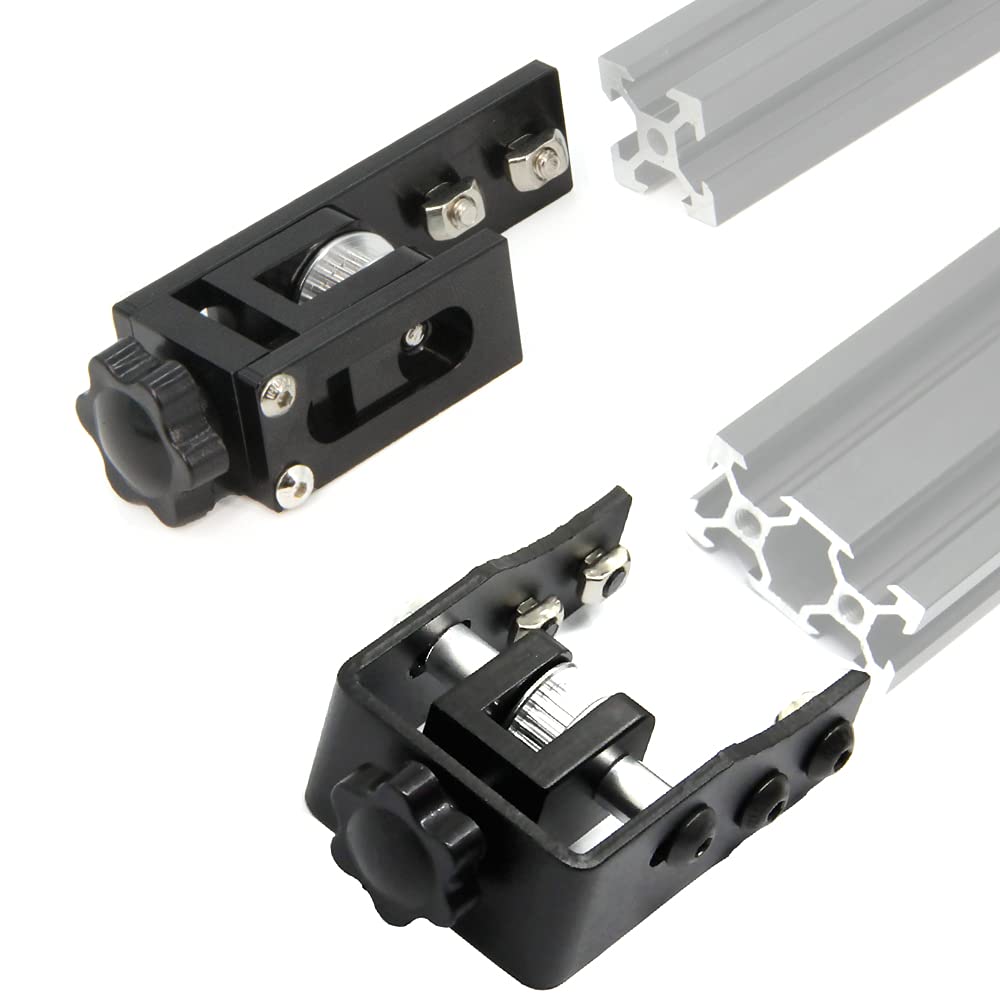 Zeberoxyz Upgrade 2020 Profile X-axis+2040 Profile Y-axis Synchronous Belt Stretch Straighten Tensioner for CR-10/CR10S/CR-10 V2/ CR-10 V3 3D Printer Parts (X2020+Y2040)