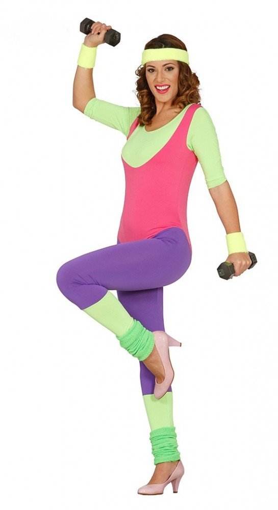 3 Paar 80er Beinwärmer - Neon Strick Damen